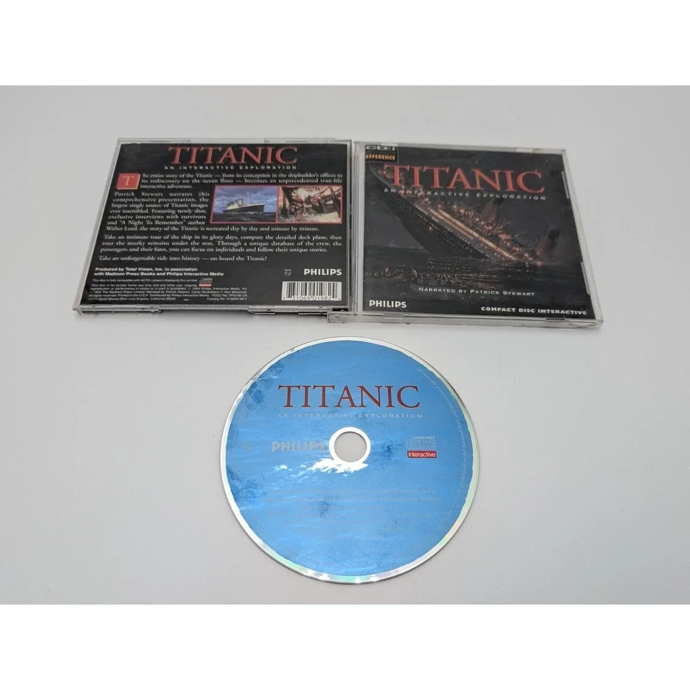 TITANIC AN INTERACTIVE EXPLORATION (Philips CD-i, 1994) CDI TESTED